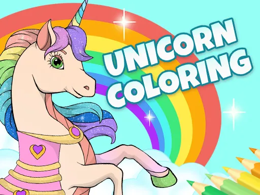 Unicorn Dress Up Coloring Book