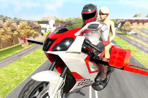 Flying Motorbike Driving Simulator