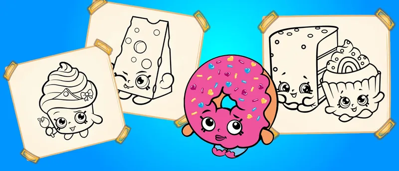 Shopkins Coloring Book