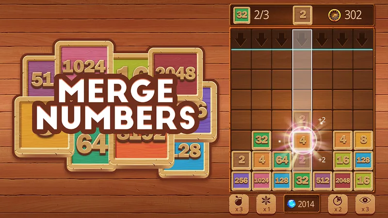 Merge Numbers Wooden edition