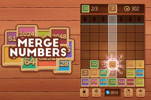 Merge Numbers Wooden edition