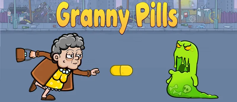 Granny Pills - Defend Cactuses