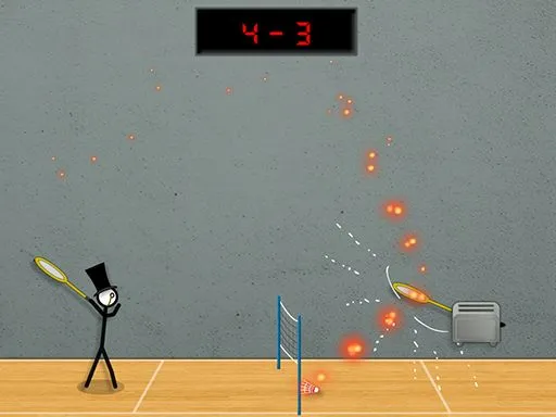 Stick Figure Badminton 3