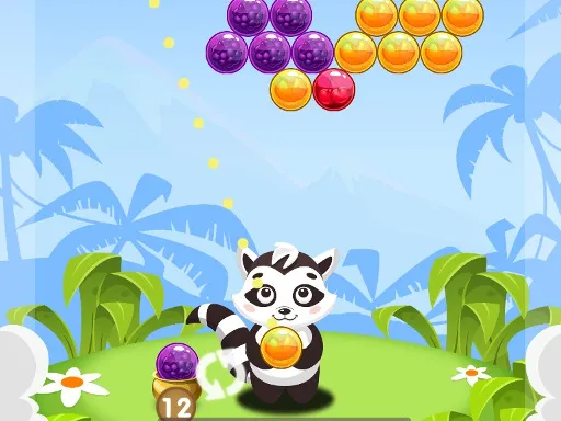 Bubble Shooter Raccoon