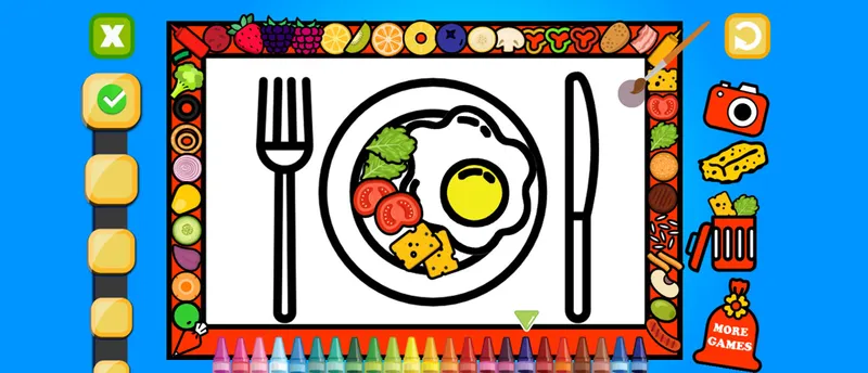 Color and Decorate Dinner Plate