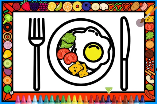 Color and Decorate Dinner Plate