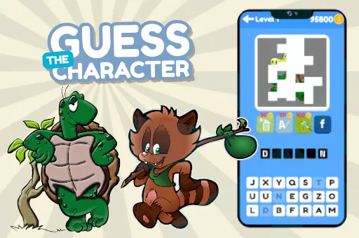 Guess the Character Word Puzzle Game