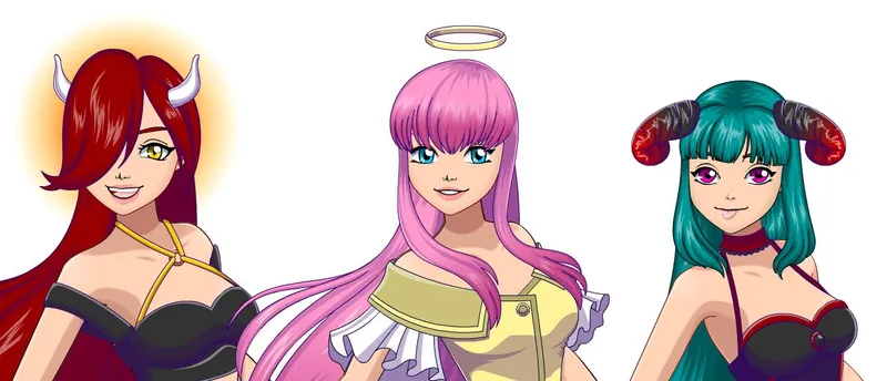 Angel or Demon Avatar Dress Up Game