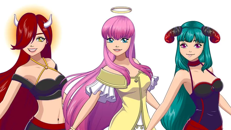 Angel or Demon Avatar Dress Up Game