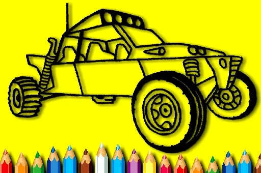 BTS Rally Car Coloring Book