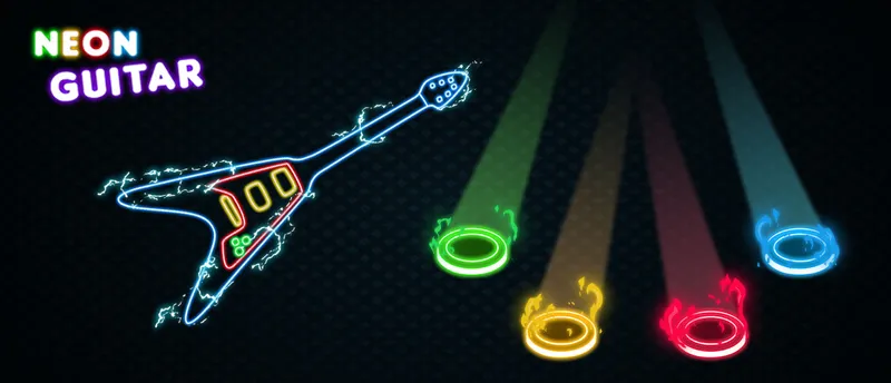 Neon Guitar