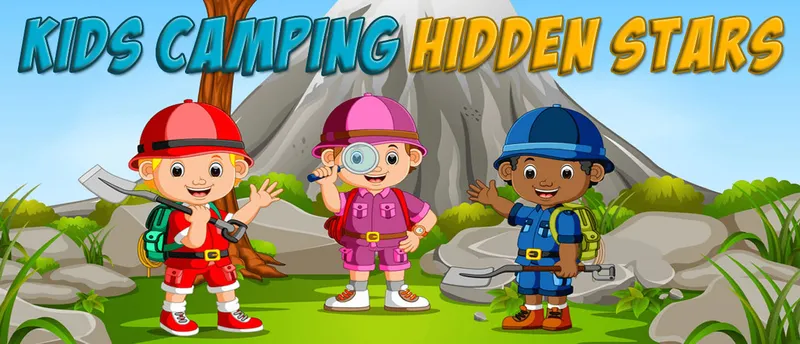 Kids Camping Hidden Stars