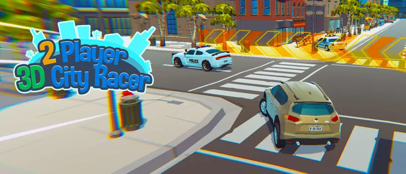 2 Player 3D City Racer