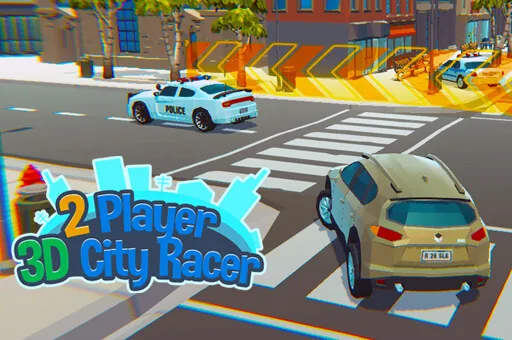 2 Player 3D City Racer