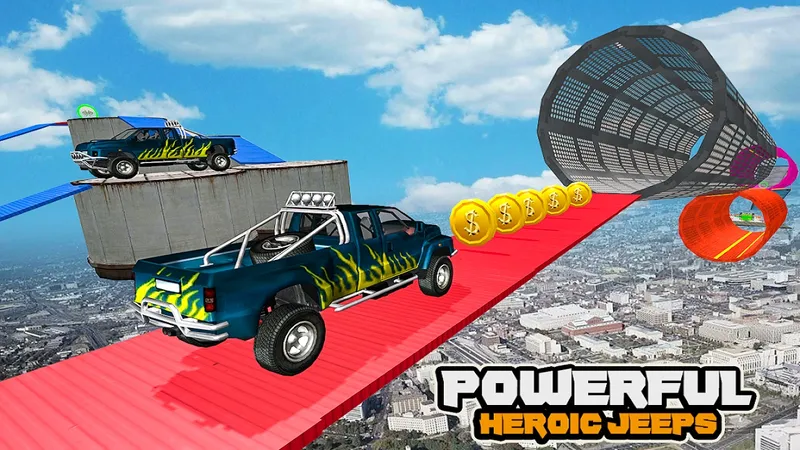 Mega Car Ramp Impossible Stunt Game