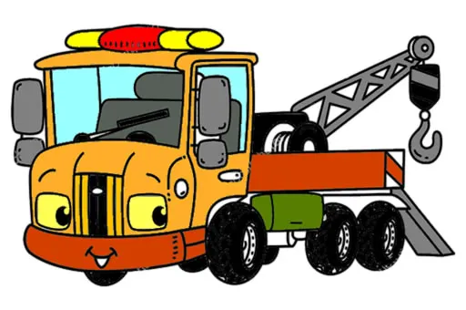 Tow Trucks Coloring