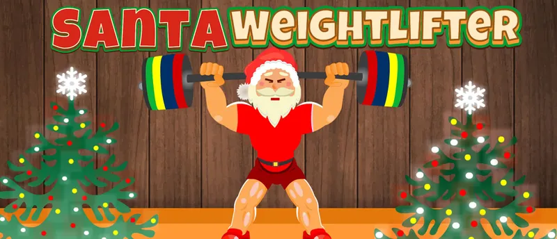 Santa Weightlifter