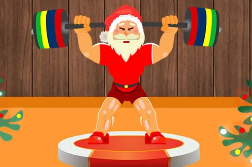 Santa Weightlifter