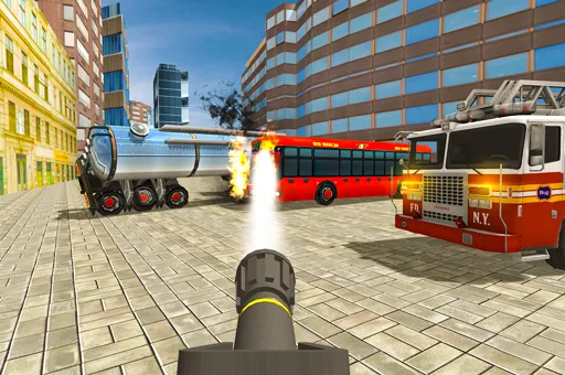 Fire City Truck Rescue Driving Simulator