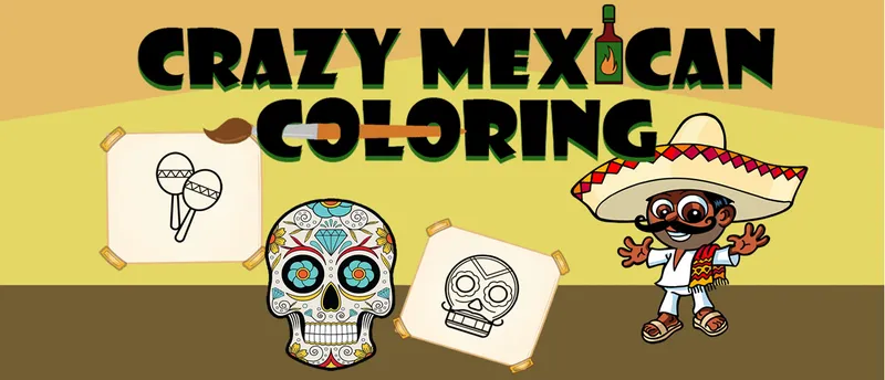 Crazy Mexican Coloring Book