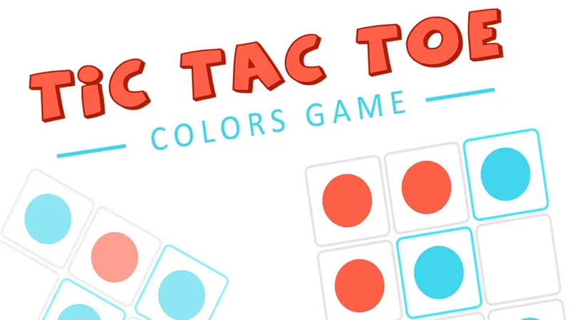 Tic Tac Toe Colors Game