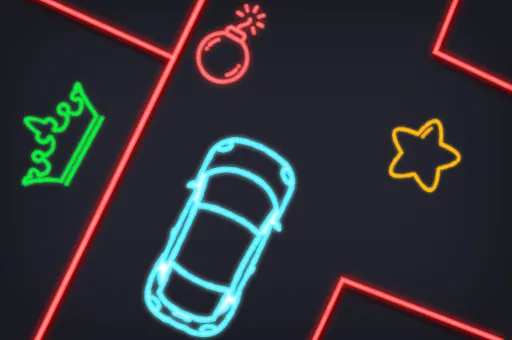 Neon car Puzzle