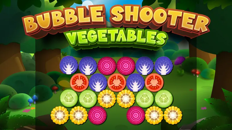 Bubble Shooter Vegetables