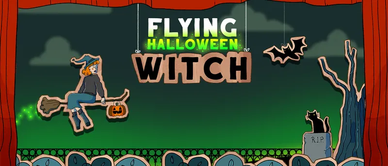 Halloween Witch Fly