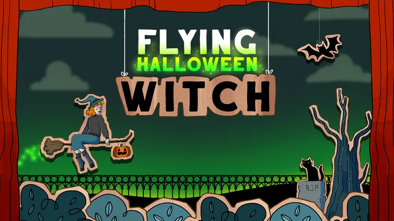 Halloween Witch Fly