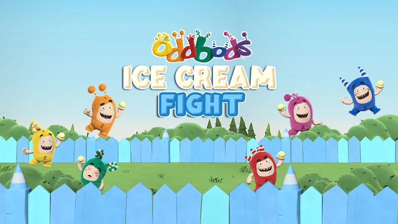 Oddbods Ice Cream Fight