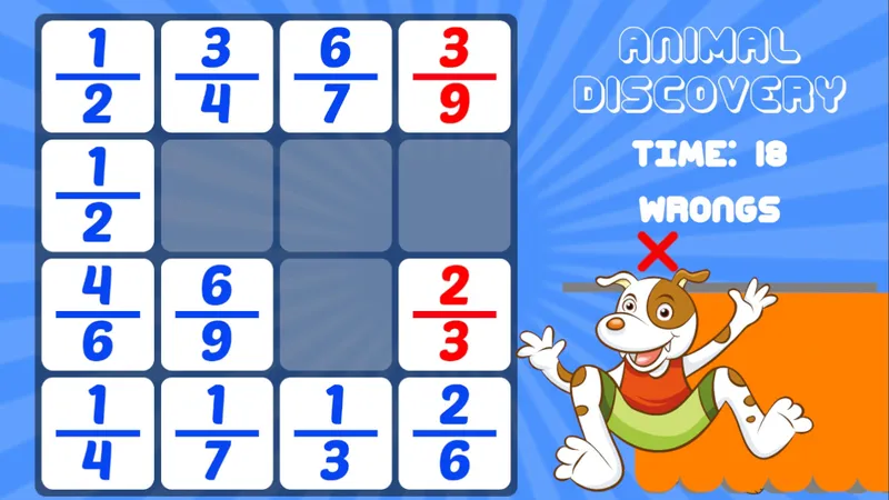 Animal Discovery Fraction Addition