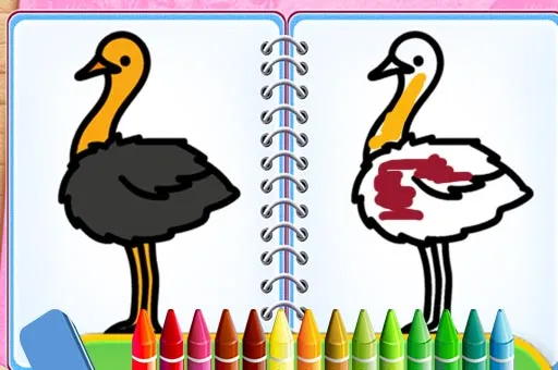 Coloring Birds Game