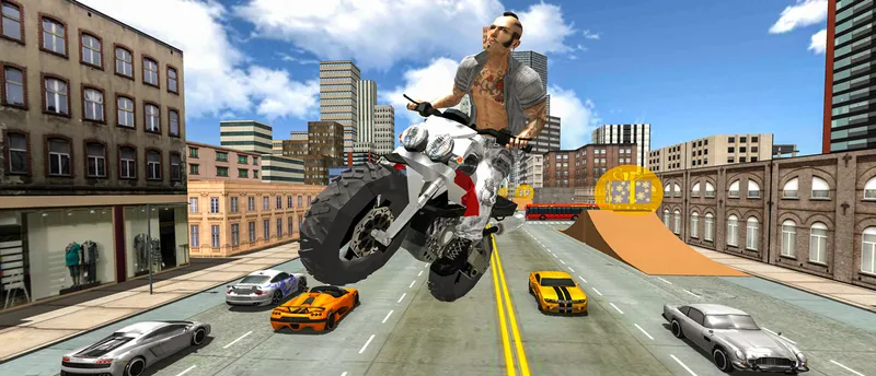 Motorbike Simulator Stunt Racing