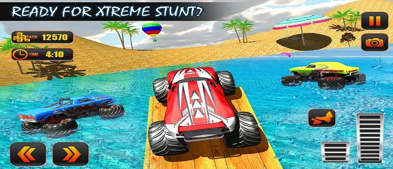 Monster Truck Water Surfing: Truck Racing Games