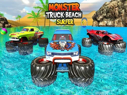 Monster Truck Water Surfing: Truck Racing Games