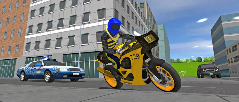 Police MotorBike Race Simulator 3D