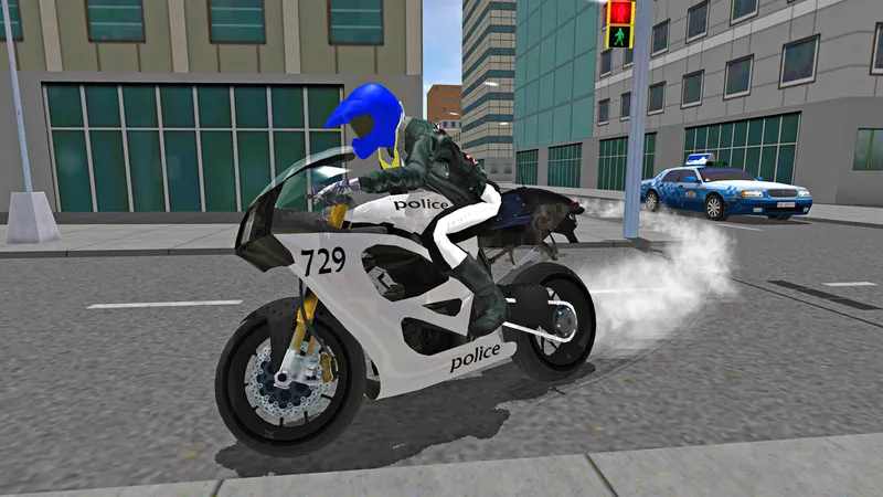 Police MotorBike Race Simulator 3D