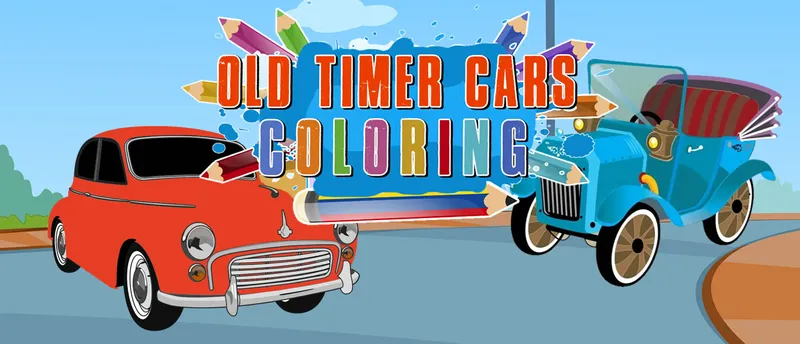 Old Timer Cars Coloring