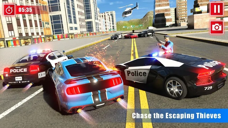 Grand Police Car Chase Drive Racing 2020