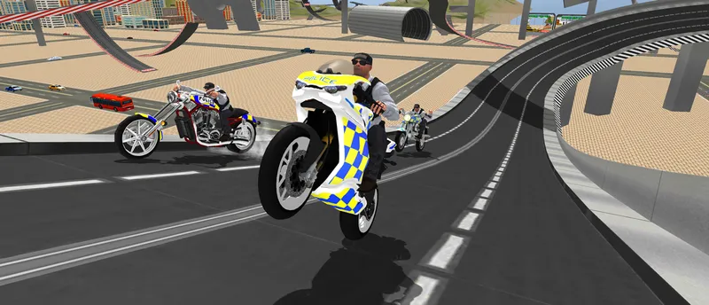 Super Stunt Police Bike Simulator 3D