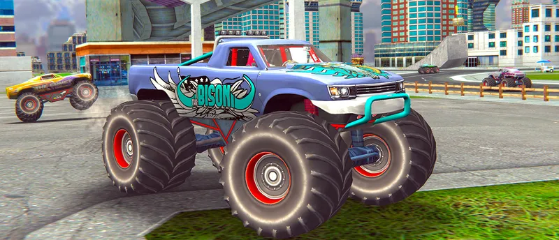 Monster Truck Stunts Free Jeep Racing Games