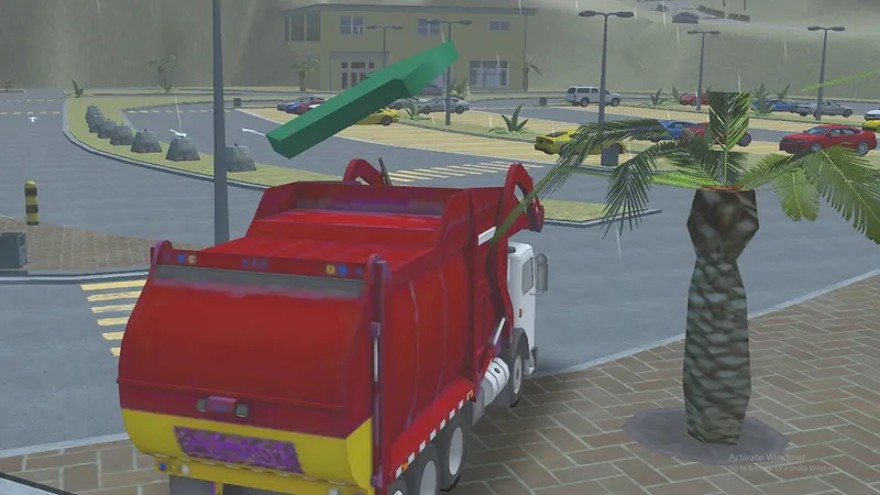 Island Clean Truck Garbage Sim