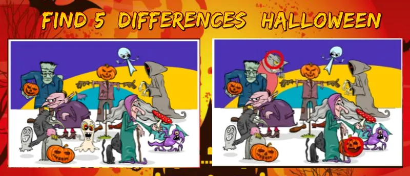 Find 5 Differences Halloween