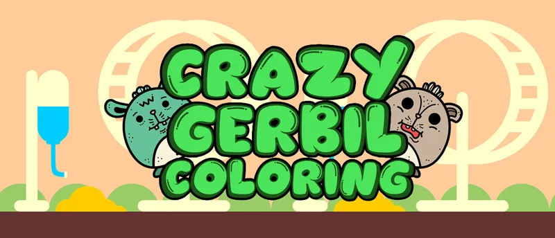 Crazy Gerbil Coloring