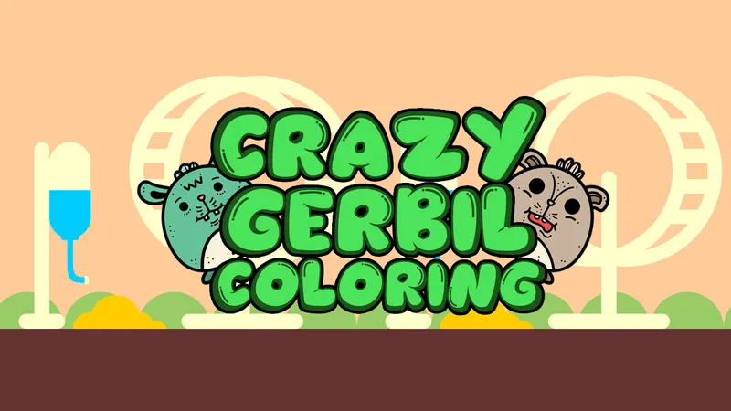 Crazy Gerbil Coloring