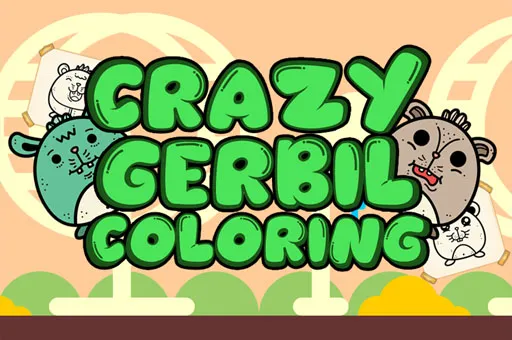 Crazy Gerbil Coloring