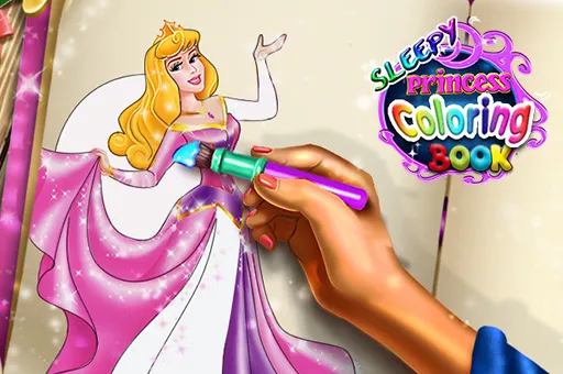 Sleepy Princess Coloring Book