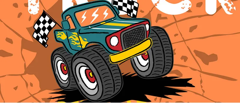 Crazy Monster Truck Jigsaw