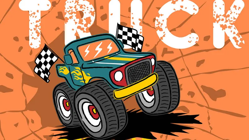 Crazy Monster Truck Jigsaw