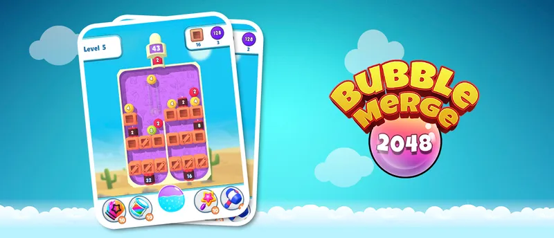 Bubble Merge 2048